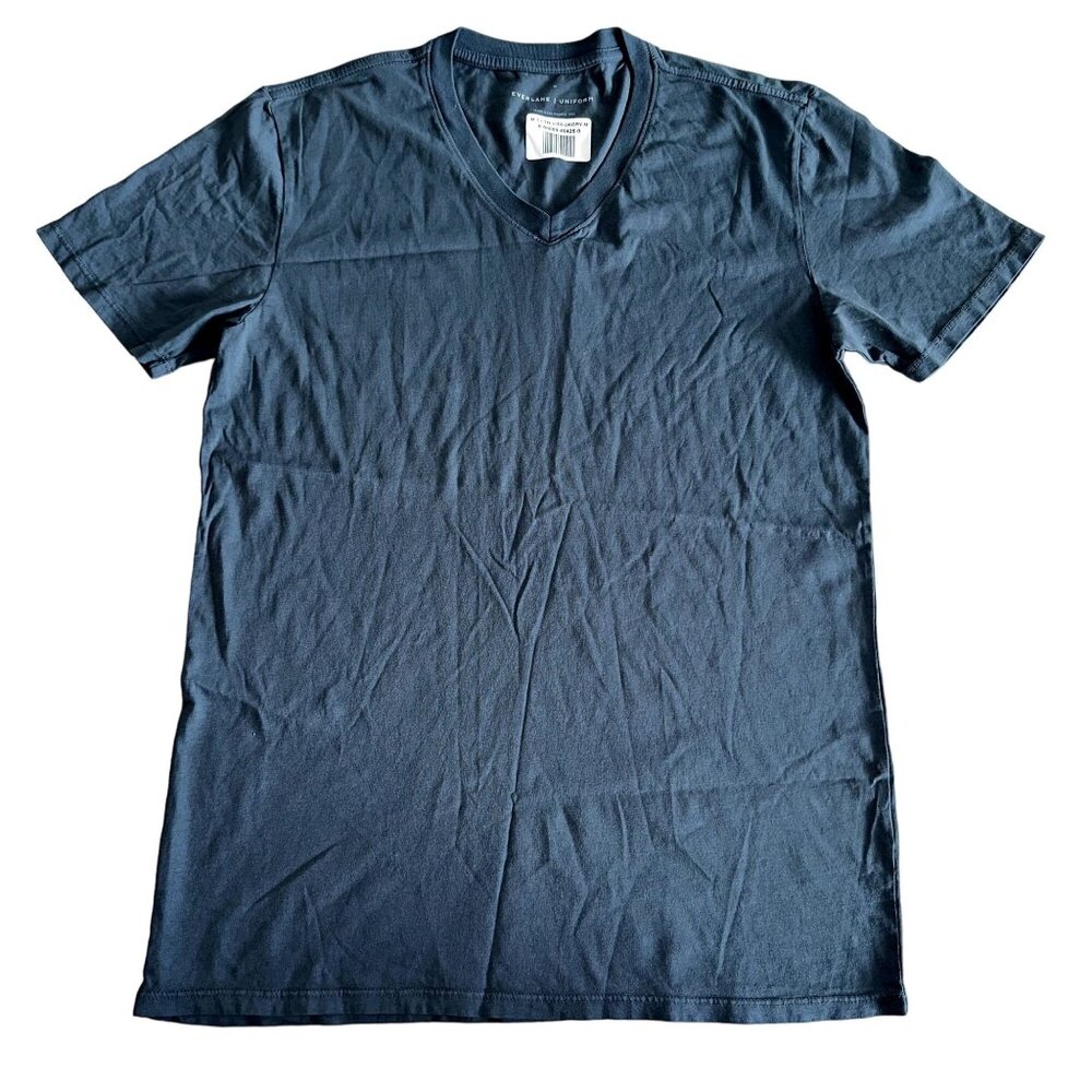NWT Everlane Uniform Dark Grey Short Sleeve V-Neck T-Shirt Men's Medium M